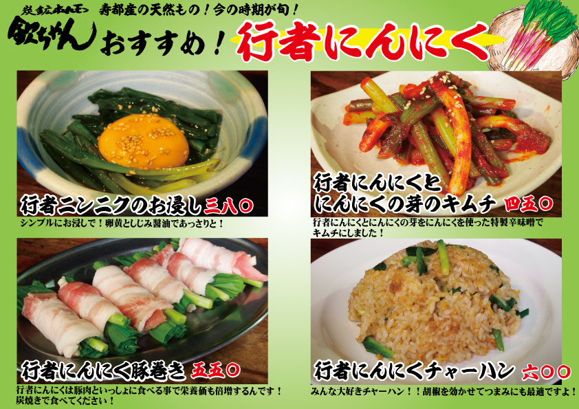 【今が旬!寿都産】おすすめ!行者にんにく